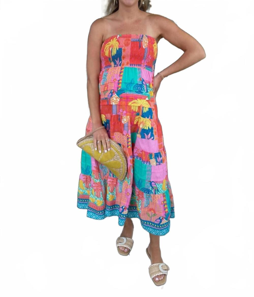 NEW DRA LOS ANGELES harvey maxi dress in fruit punch garden